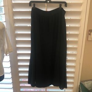 Black dressy skirt. Great basic elasticized waist